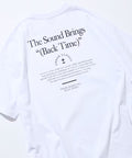 Big Silhouette Back Print Crew Neck T-Shirt / The Sound Brings 【Limited Edition】 - White