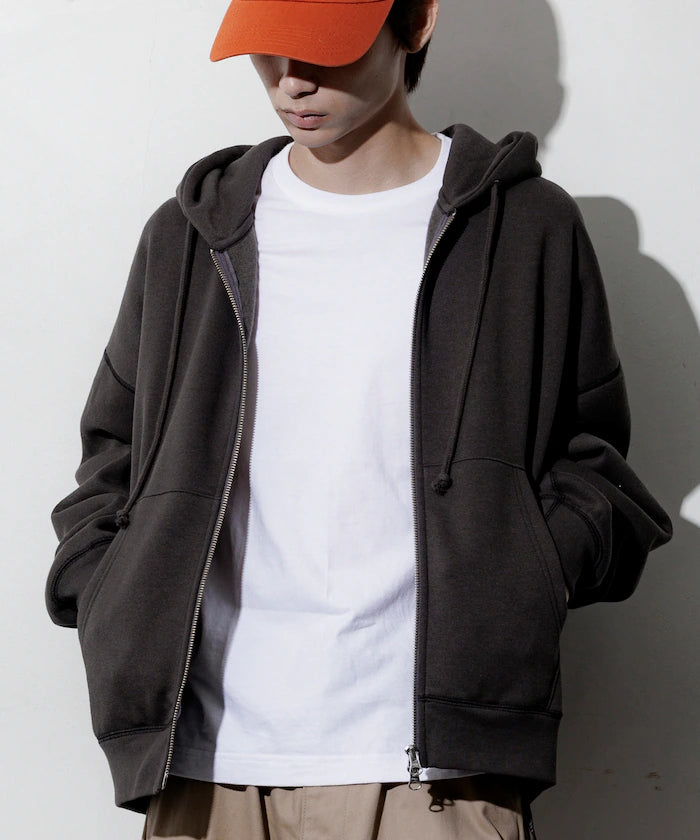 Relaxed Fit Zip-Up Hoodie 【Limited Edition】