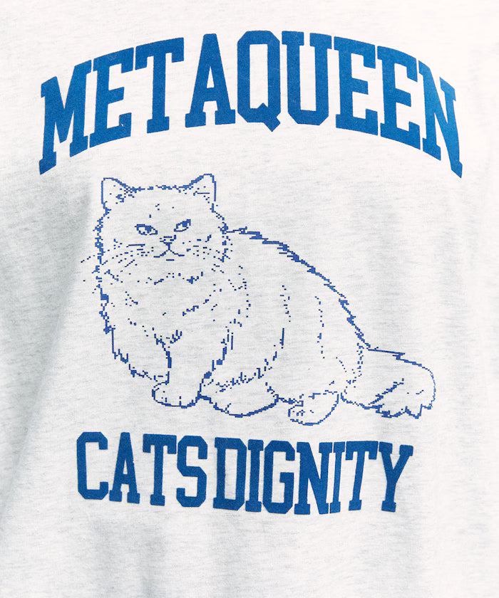 <Functional Material> METAQUEEN Cat Print T-Shirt Limited Edition