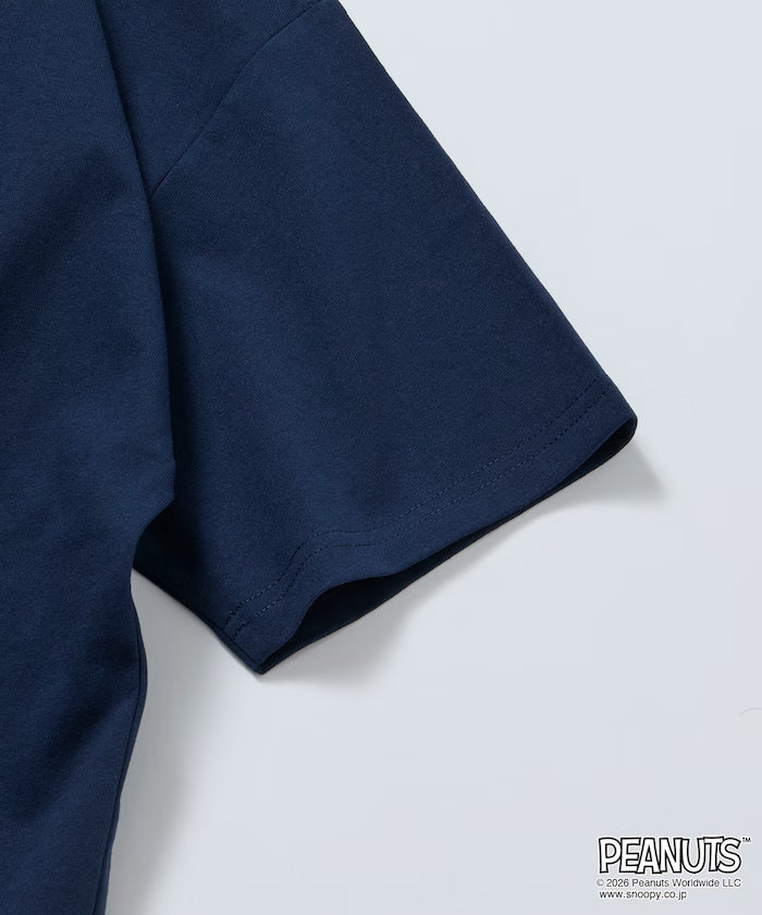 PEANUTS/Peanuts Exclusive Big Silhouette Back Print Crew Neck T-Shirt/ASTRONAUTS 【Limited Edition】