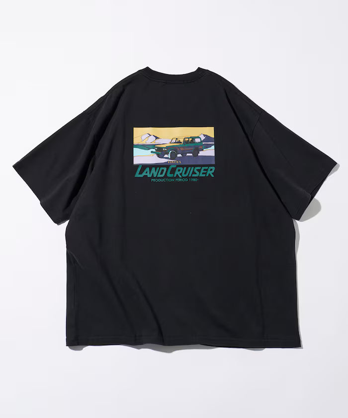 Relaxed Fit Land Cruiser 60 Back Print Short Sleeve Crew Neck T-Shirt