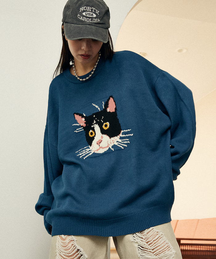 Various Cat Design Knit Limited Edition