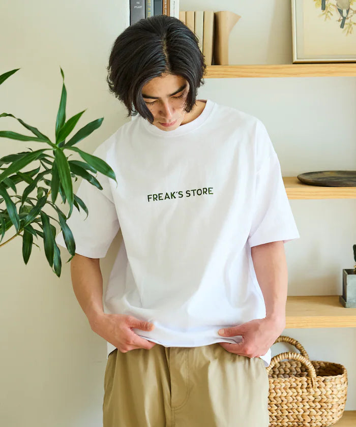Relaxed Fit Embroidered Logo Crew Neck T-Shirt 【Limited Edition】