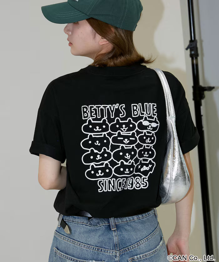 BETTYS BLUE Back Print T-Shirt Limited Edition - Black