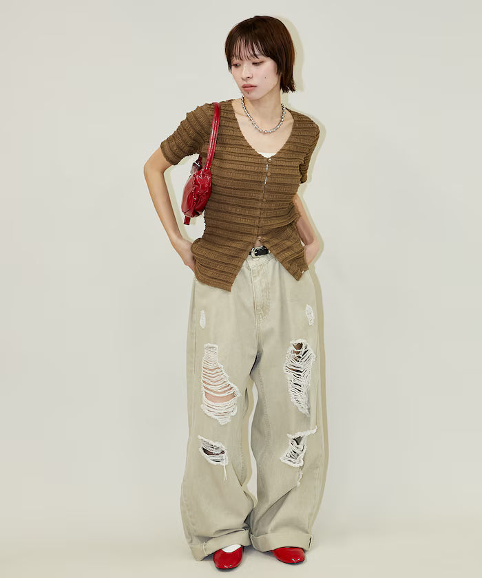 V-Neck Half Sleeve Cardigan Limited Edition
