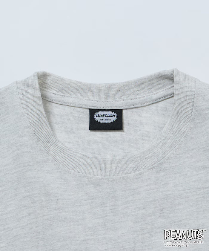 PEANUTS/Peanuts Limited Edition Big Silhouette Back Print Crew Neck T-Shirt/CHOMP 【Limited Edition】