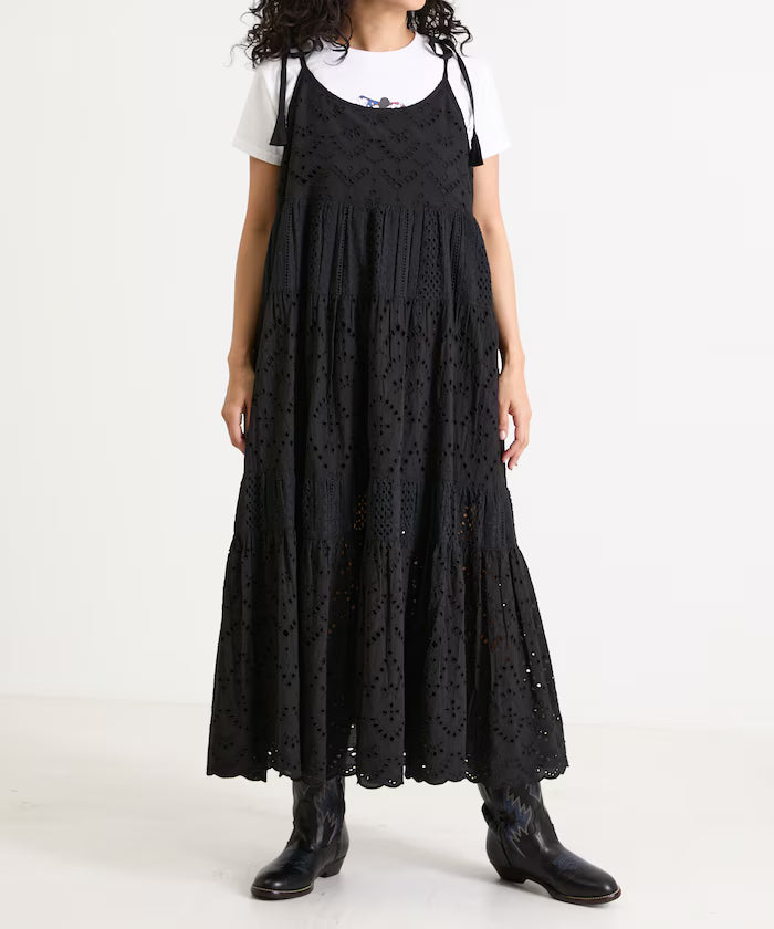 India Shifraretiard Shoulder Ribbon Camisole Dress