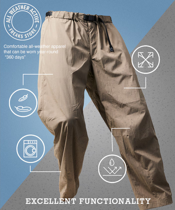 ALL WEATHER ACTIVE WEAR/Wide Silhouette Climbing Pants 【Limited Edition】 - Grey Beige