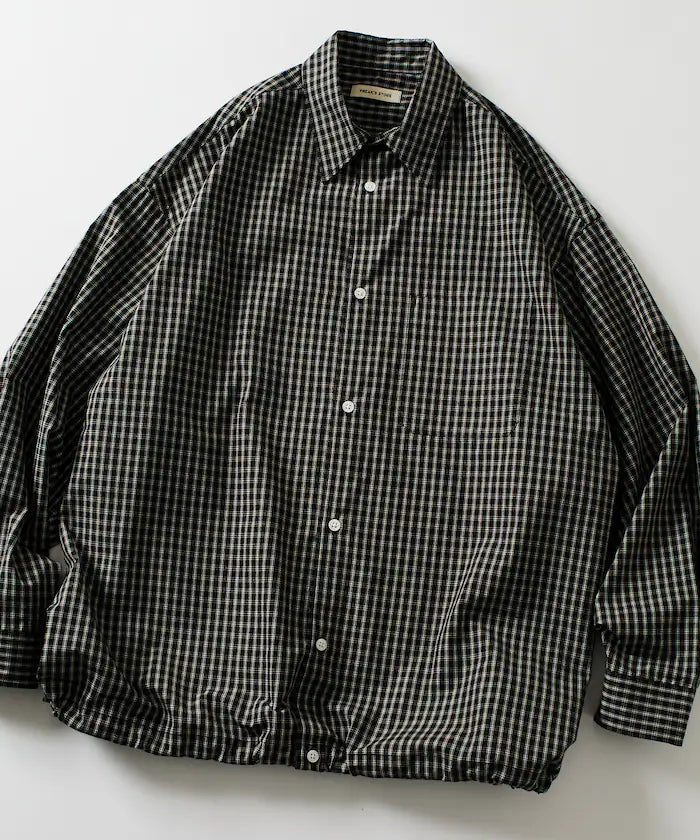 Wide Silhouette Spindle Regular Color Shirt / Hem Code 【Limited Edition】