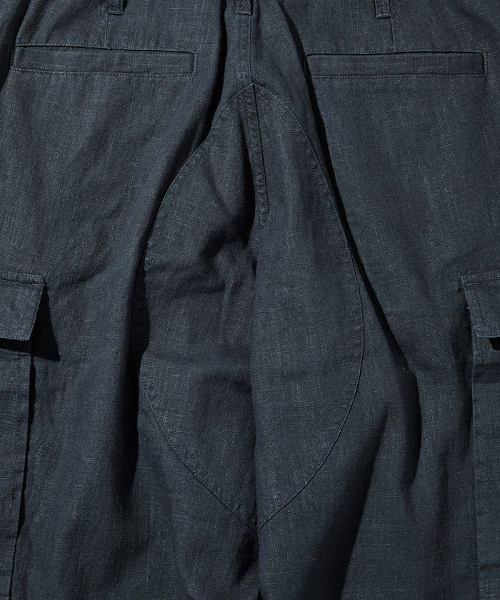 LINEN COTTON EASY CARGO PANTS 【Compatible with Set-Up】