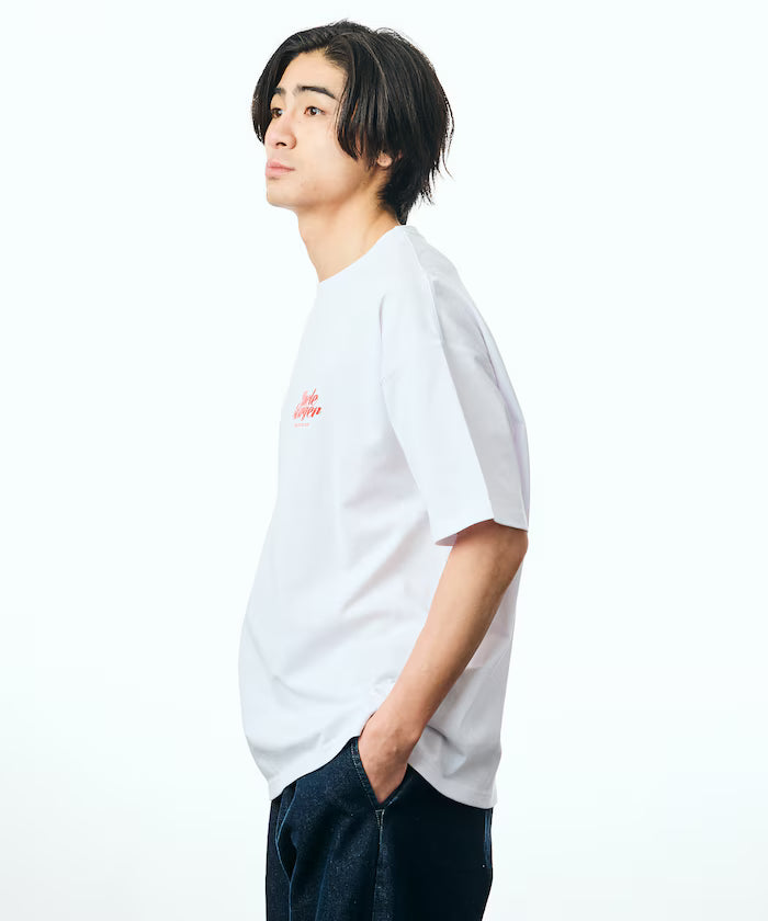Big Silhouette Back Print Crew Neck T-Shirt / Uncle Burger 【Limited Edition】