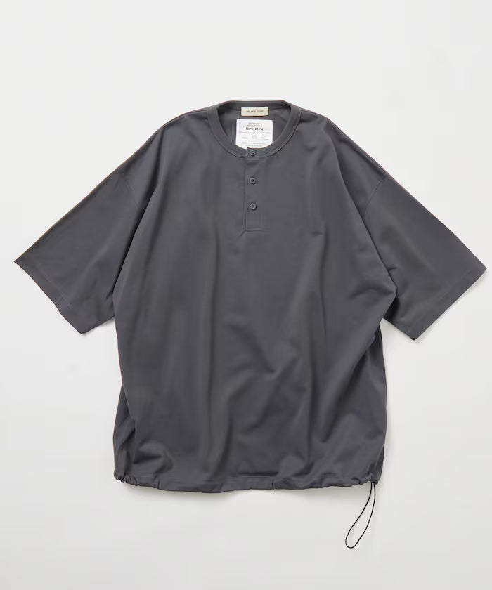 Limited Edition Drymix(R) Drymix Relaxed Fit Henley Neck T-shirt Quick Dry UV Cut