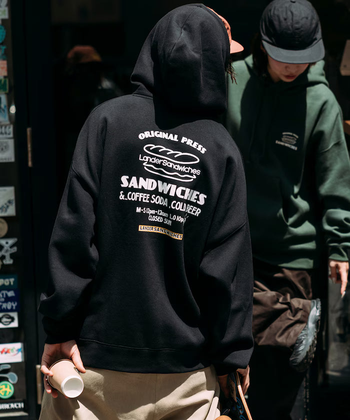 LANDER SANDWICHES×FREAK'S STORE/LANDER Limited Big Silhouette Back Print Sweat Hoodie 【Limited Release】