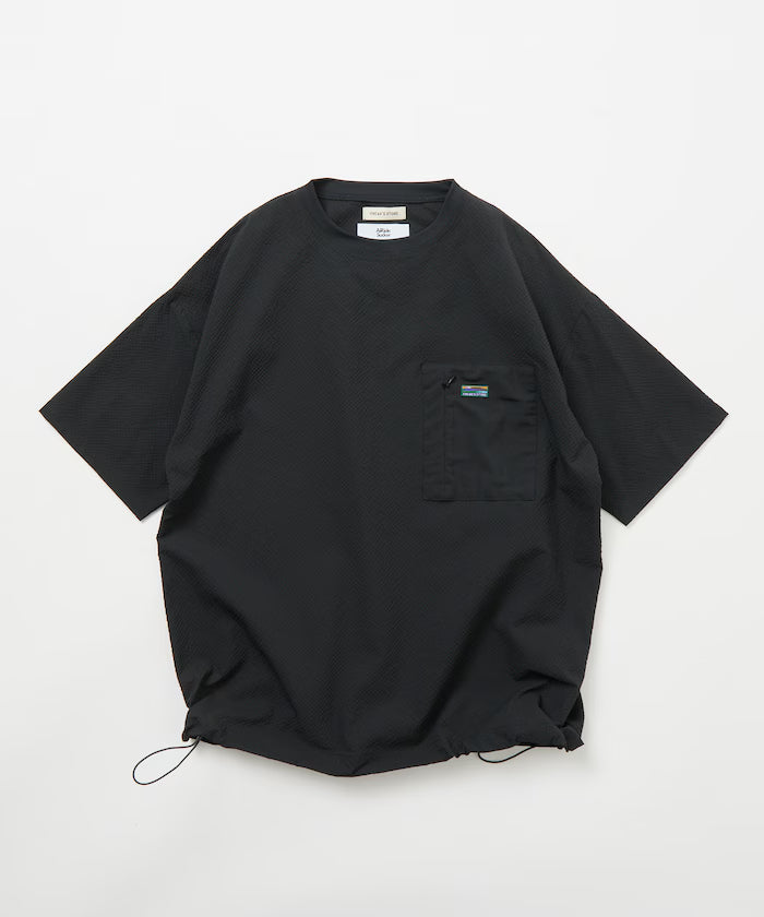 Limited release AiRide Air Ride Relax Fit Mult-material Pocket Seersucker Pullover Top Quick-drying UV Protection