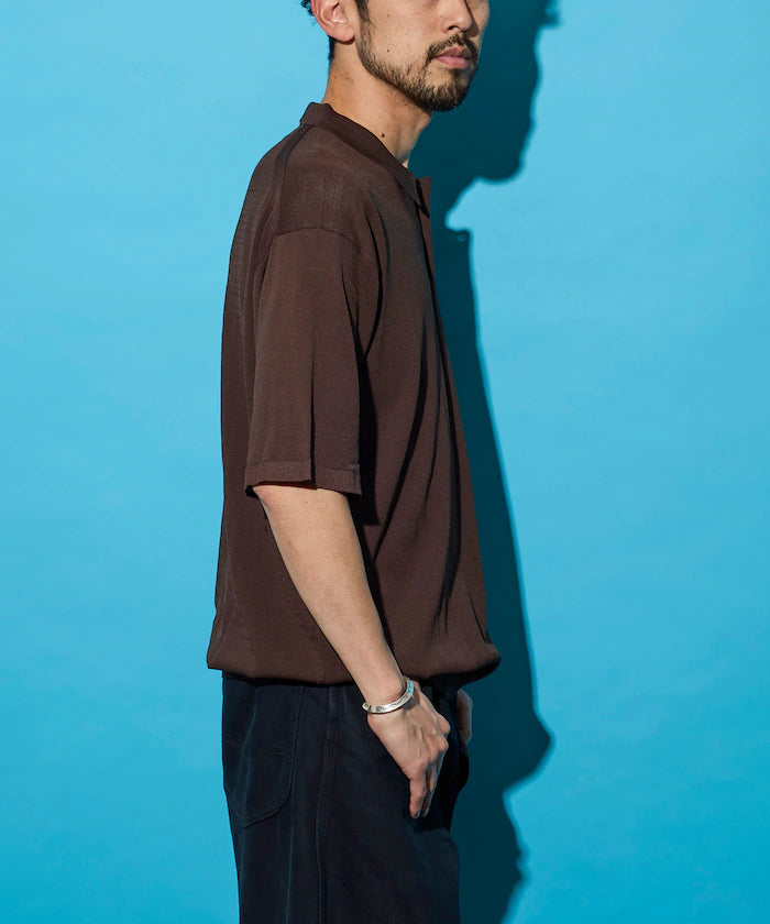 [New Color Added] SUPER ICE / Super Ice Short Sleeve Polo Neck Knit / Contact Cold Sensation