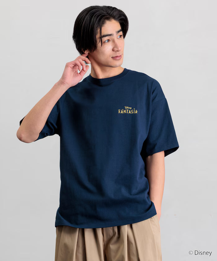 DISNEY/Mickey Mouse 'Fantasia'/Back Print Crew Neck T-Shirt [Limited Edition]