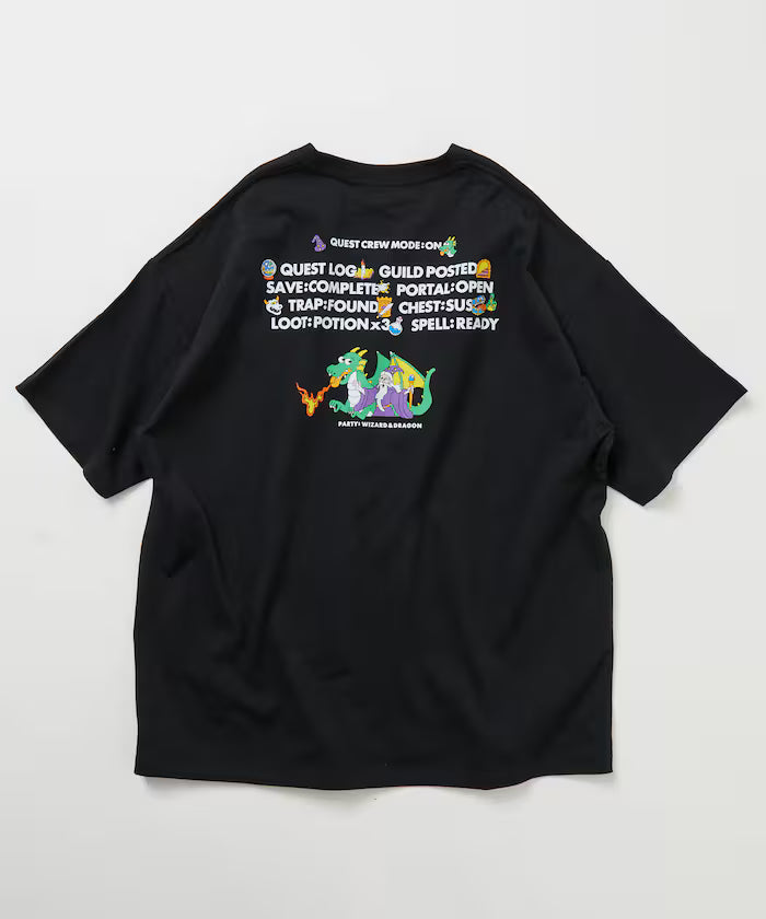 Wakana Yamazaki x FREAK'S STORE RPG Graphic Back Print Crew Neck T-Shirt [Limited Edition] - Black