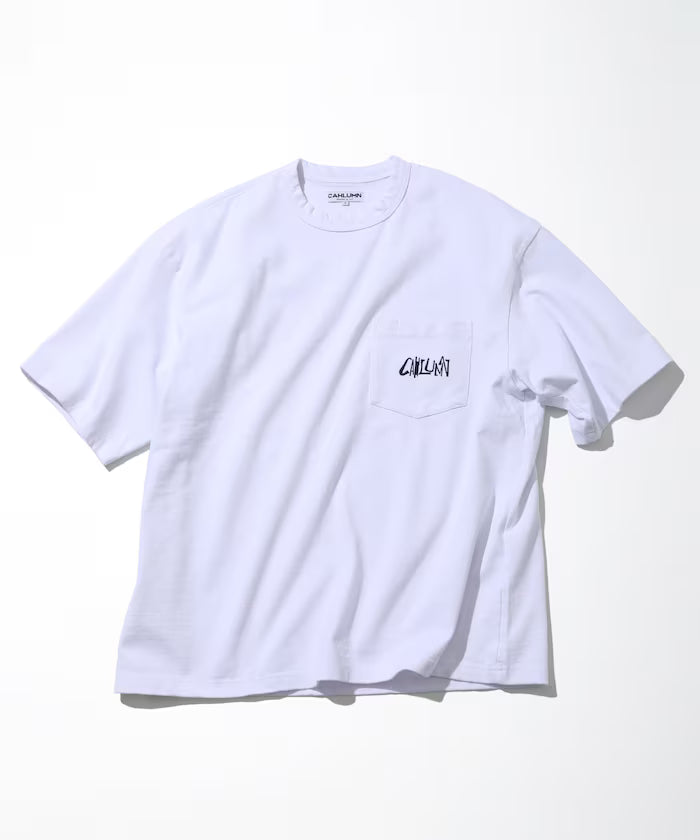 Heavy Weight Jersey Pocket T-Shirt “ARUSE” - Off-White