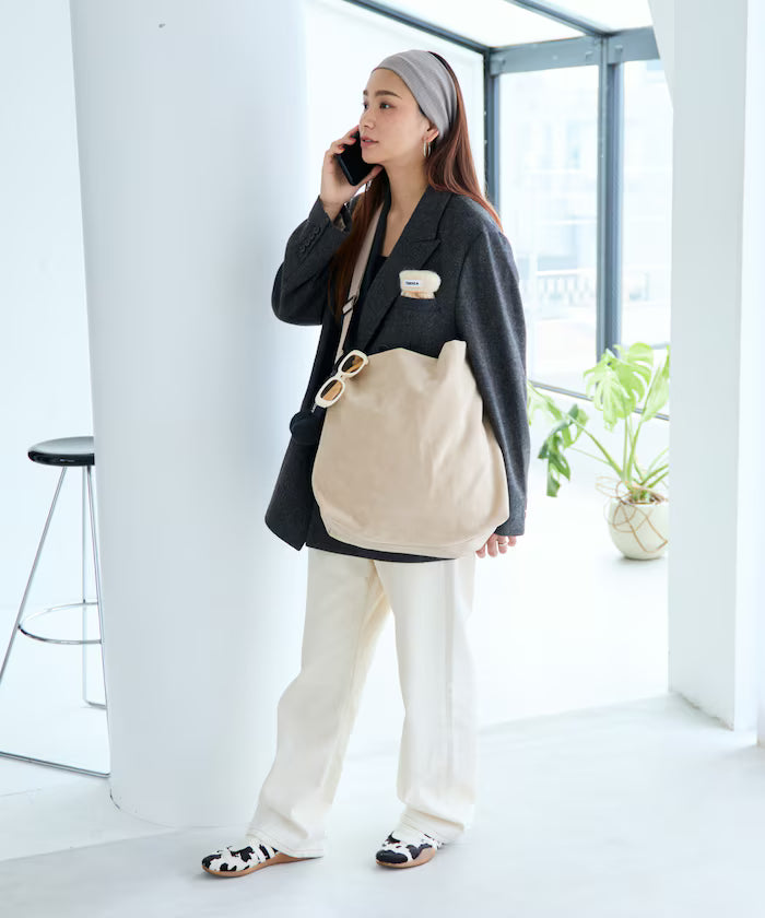Custom ECO SUEDE SHOULDER BAG Eco Suede Shoulder Bag