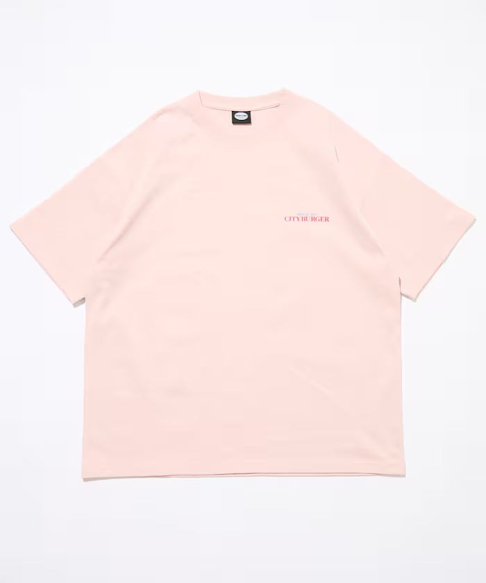 Big Silhouette Back Print Crew Neck T-Shirt / City Burger 【Limited Release】