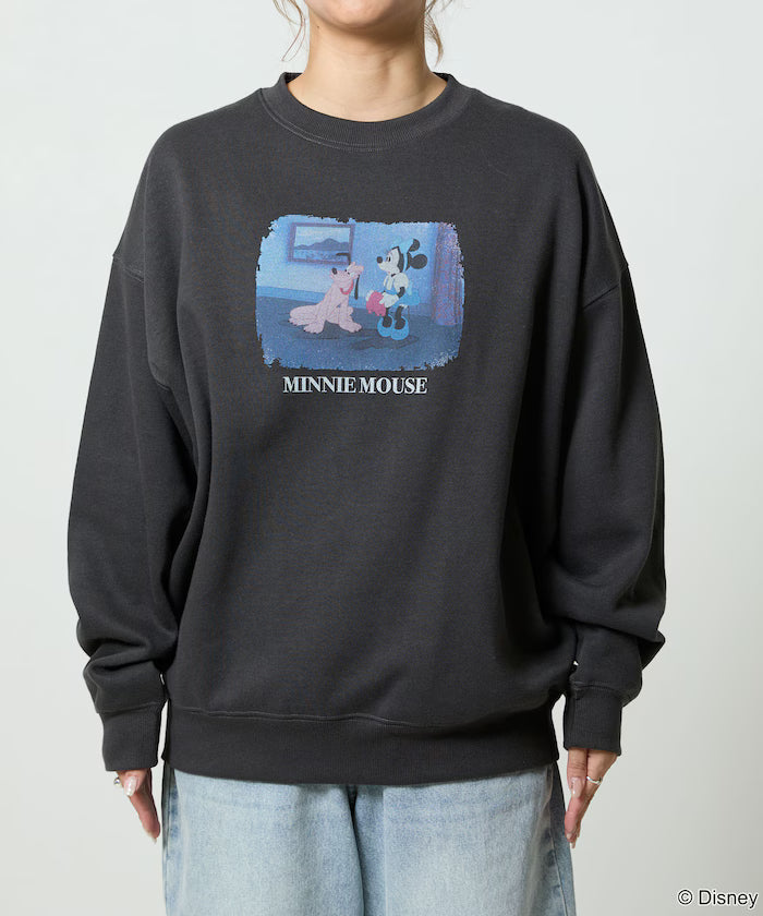 Minnie Mouse/ミニーマウス/Photo Print Crew Neck Sweat Limited Edition