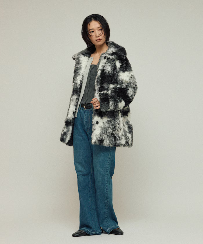 Fake Fur Mid-Length Coat / Fur Coat