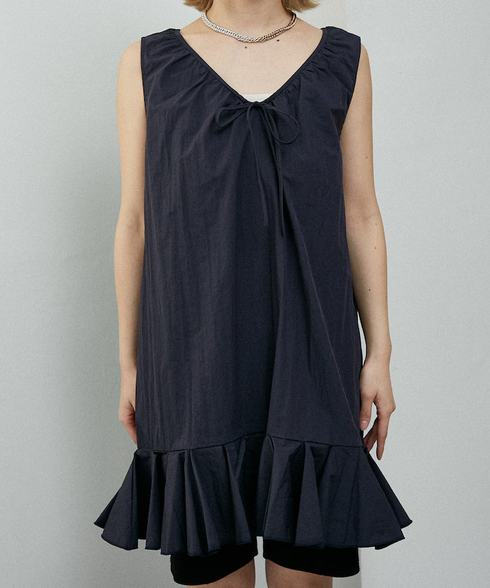 Gathered Frill Mini Dress Limited Edition