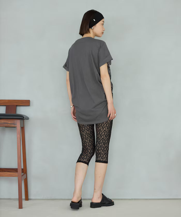 Organic Cotton Shirring Logo T-Shirt