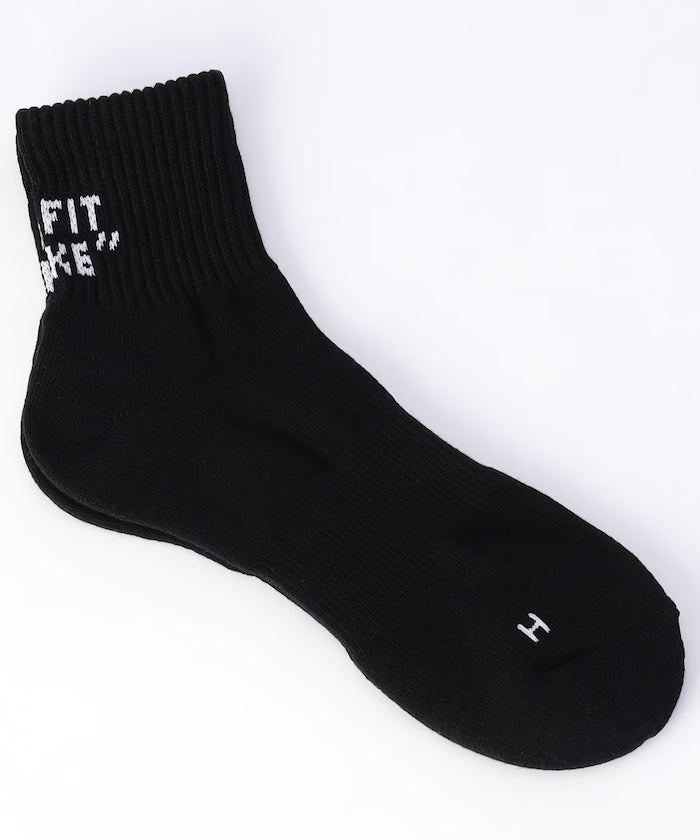 Back logo quarter socks (25.0-27.0cm compatible)