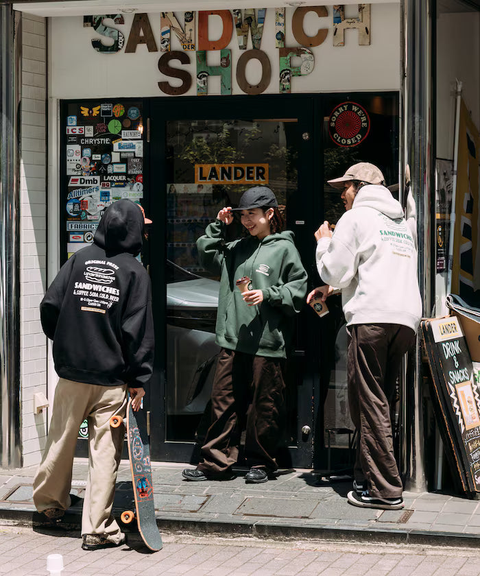 LANDER SANDWICHES×FREAK'S STORE/LANDER Limited Big Silhouette Back Print Sweat Hoodie 【Limited Release】