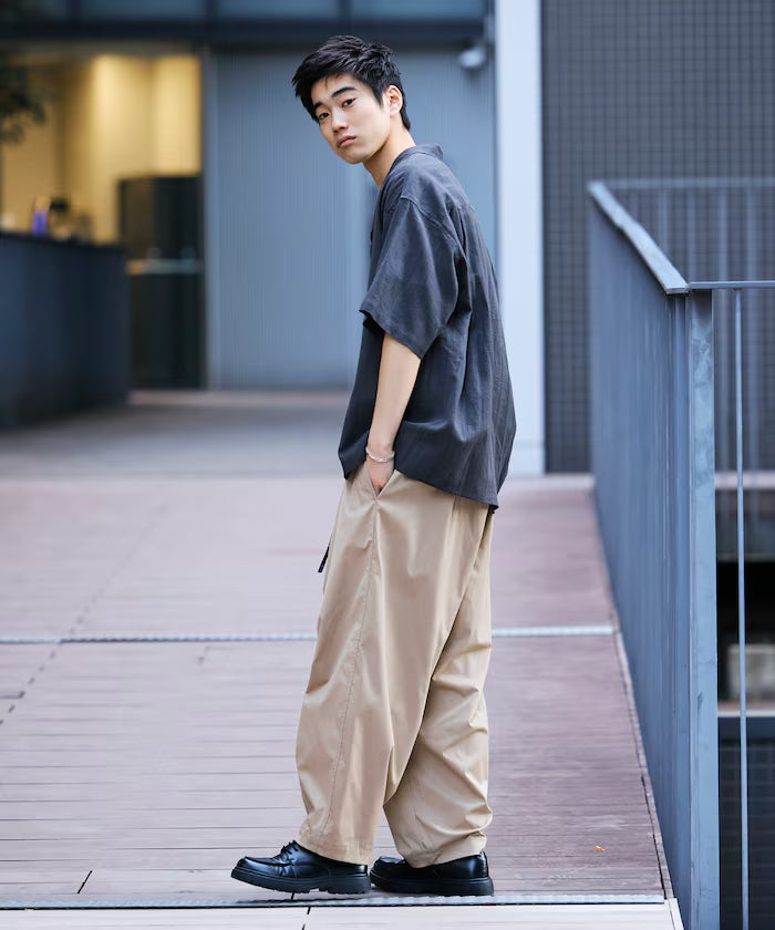 Relax Fit Relaxed Fit Shadow Stripe Open Color Shirt [Limited Release]