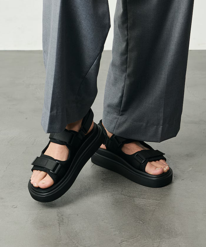Limited release 2way volume sole double trap sports sandals platform sole