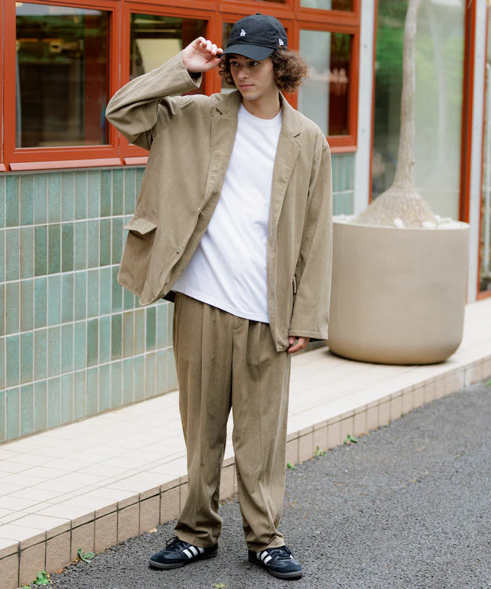 Relax Fit Corduroy Setup / Tailored Jacket / Wide Pants 【Limited Edition】