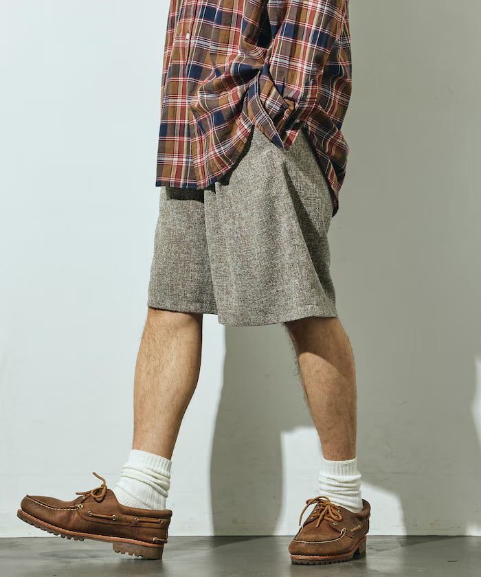Summer Tweed Easy Wide Shorts / Compatible with Setup