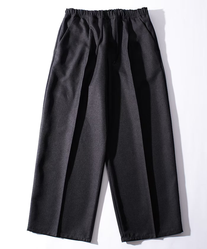 Wide Silhouette Staple Twill Easy Slacks/Wide Slacks [Limited Edition]