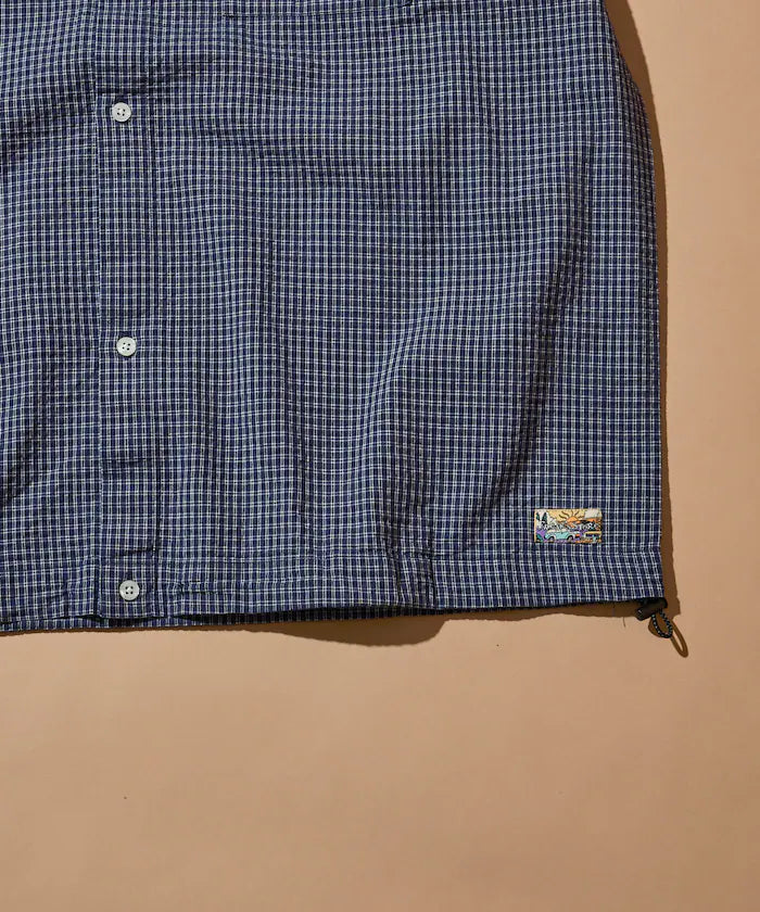 FREAK'S STORE for BEACH & FES Seersucker Spindle Regular Collar Short Sleeve Shirt