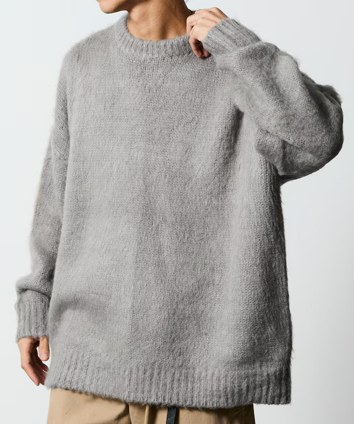 Relaxed Fit Crew Neck Pullover Shaggy Knit [Limited Edition]