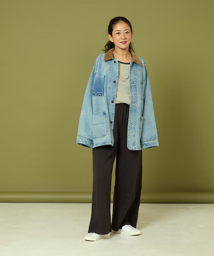 Thermal Wide Pants 'Plain'