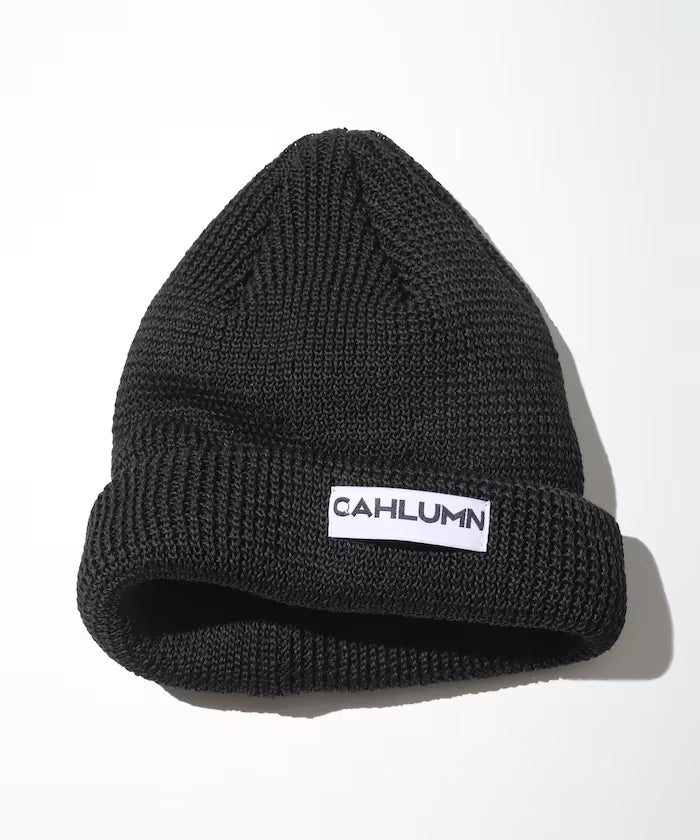 Straw Yarn Roll Knit Cap