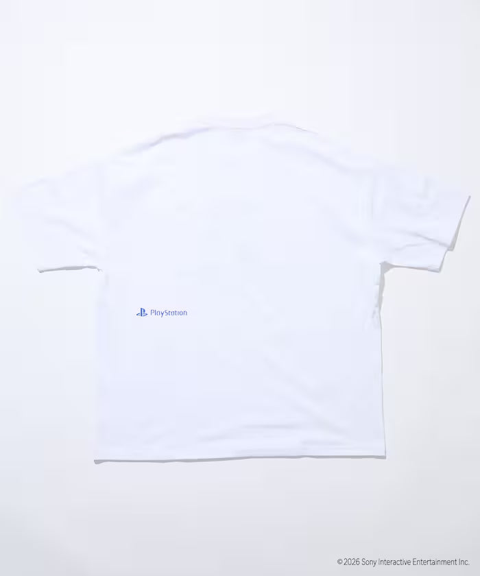 Big Silhouette Logo Back Print Crew Neck T-Shirt / PlayStation LOGO 【Limited Edition】