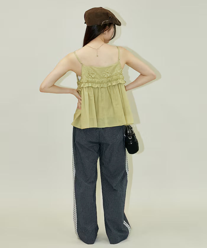 Floral Embroidery Detail Camisole Bustier Limited Edition