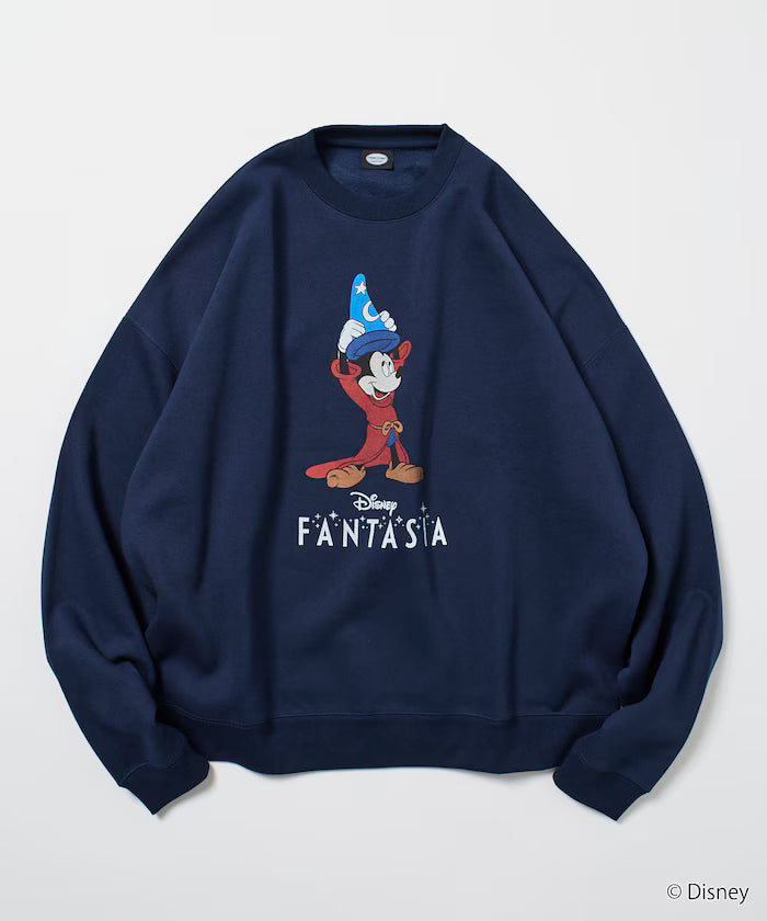 DISNEY / Disney / 'Fantasia' / Mickey Mouse / Relax Fit Printed Crewneck Sweatshirt 【Limited Edition】
