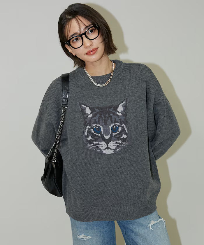 Various Cat Design Knit Limited Edition