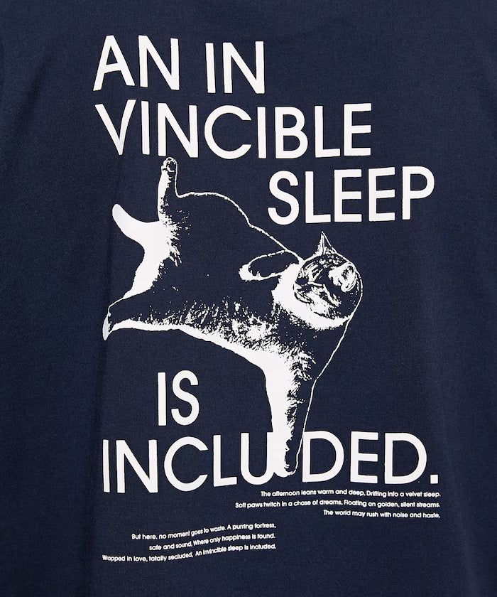 VINCIBLE SLEEP Cat Print T-Shirt Limited Edition