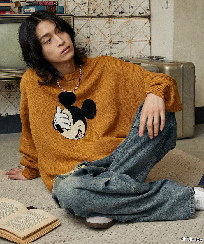 Custom Mickey Mouse Face Knit