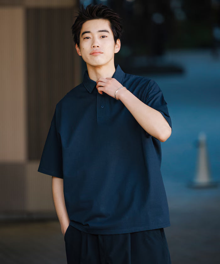 STORATECH/Stratech Big Silhouette Polo Shirt/Antibacterial/Odor Resistant/Sanitizing/UV Cut/Contact Cooling/Quick Drying 【Limited Release】