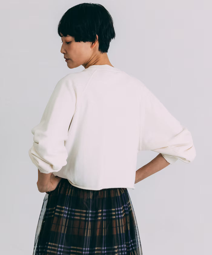Grunge Cutoff Short Sweatshirt