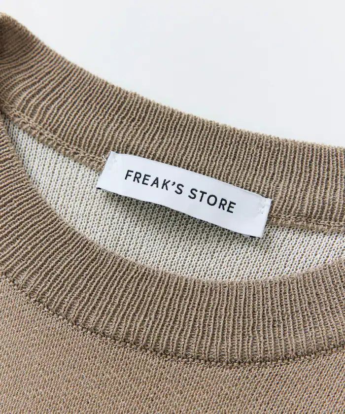 Cool Touch W Face Color Block Crew Neck Knit