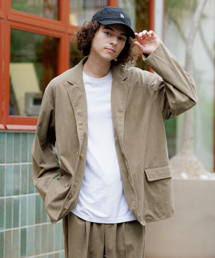 Relax Fit Corduroy Setup / Tailored Jacket / Wide Pants 【Limited Edition】