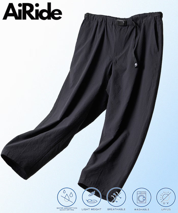 AiRide/Air Ride Wide Silhouette Sheer Sacker Packable Climbing Pants/Quick-Drying/UV Cut [Limited Release] - Charcoal Gray